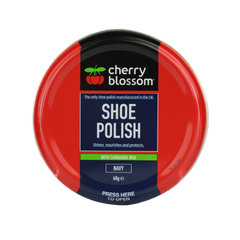 Cherry Blossom Shoe Polish Navy 40g