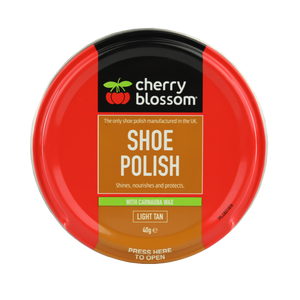 Cherry Blossom Shoe Polish Light Tan 40g