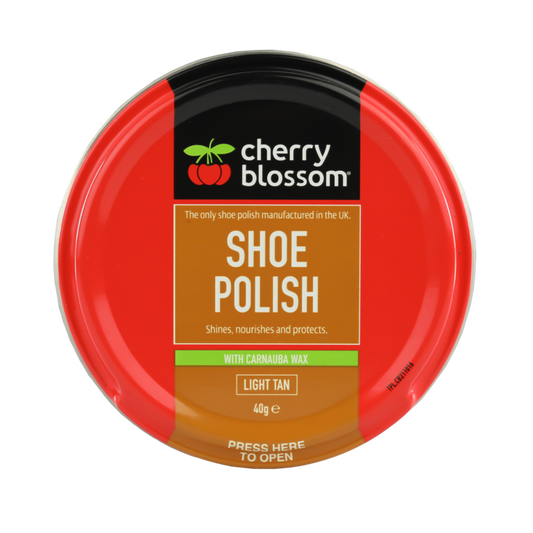 Cherry Blossom Shoe Polish Light Tan 40g