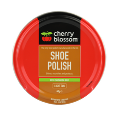 Cherry Blossom Shoe Polish Light Tan 40g