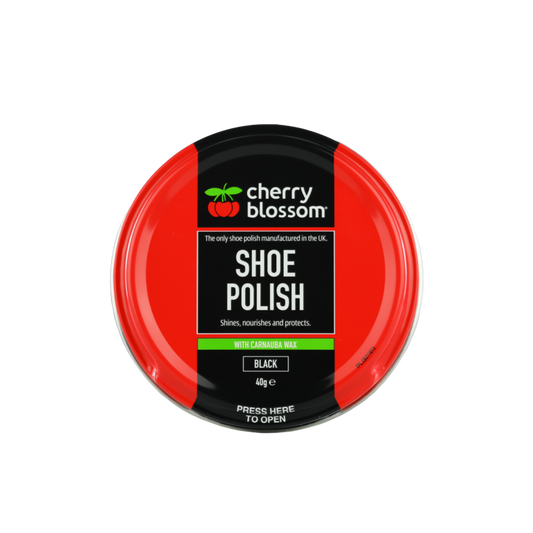 Cherry Blossom Shoe Polish Black 40g