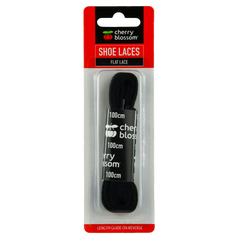 Cherry Blossom Flat Lace Black 100cm