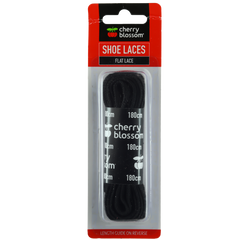 Cherry Blossom Flat Lace Black 180cm