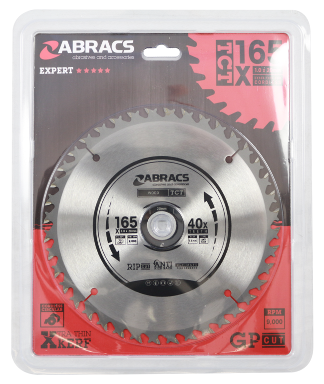 Abracs Circular Saw Blade 165mm x 20mm x 24t 240v
