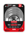 Abracs Circular Saw Blade 165mm x 20mm Pack 3 240v