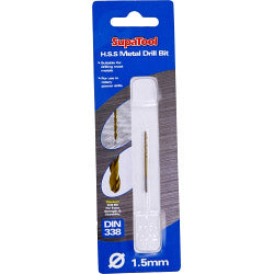 SupaTool Titanium Coated HSS Drill Bits 1.5x40mm