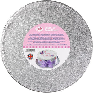 Tala Round Silver Cake Drum 12mm 10inch