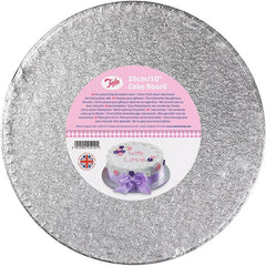 Tala Round Silver Cake Drum 12mm 10inch