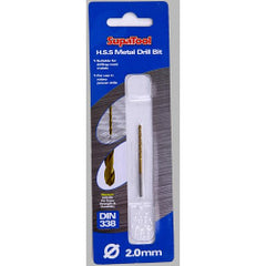 SupaTool Titanium Coated HSS Drill Bits 1.5x40mm