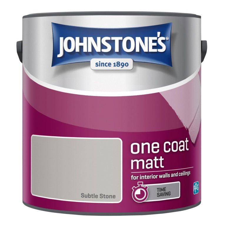 Johnstone's One Coat Matt 2.5L Subtle Stone