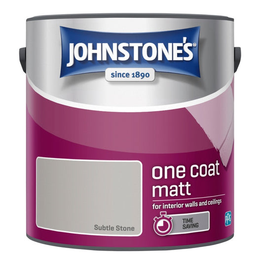 Johnstone's One Coat Matt 2.5L Subtle Stone