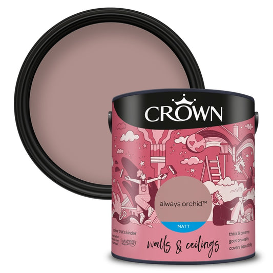 Crown Walls & Ceilings Matt 2.5L Always Orchid