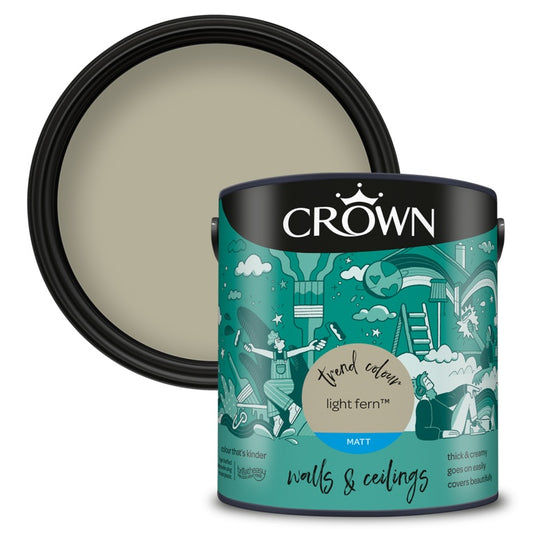 Crown Walls & Ceilings Matt 2.5L Light Fern