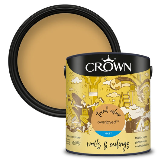 Crown Walls & Ceilings Matt 2.5L Overjoyed