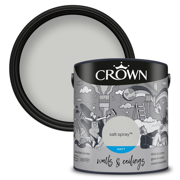Crown Walls & Ceilings Matt 2.5L Salt Spray