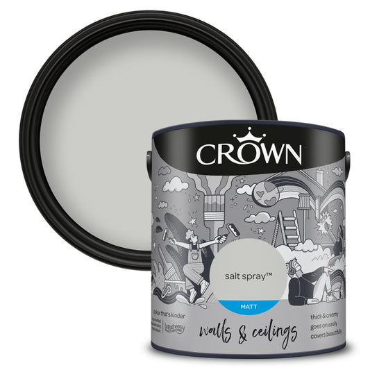 Crown Walls & Ceilings Matt 2.5L Salt Spray