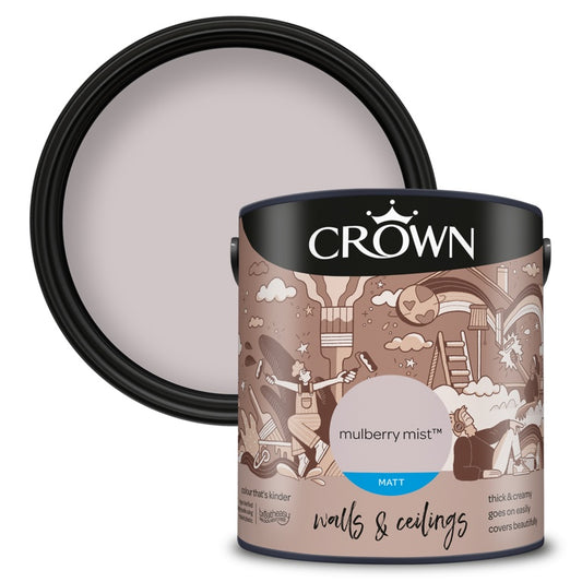 Crown Walls & Ceilings Matt 2.5L Mulberry Mist