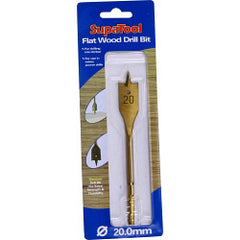 SupaTool Titanium Coated Flat Wood Drill Bits 10mm