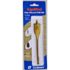 SupaTool Titanium Coated Flat Wood Drill Bits 10mm