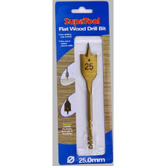 SupaTool Titanium Coated Flat Wood Drill Bits 10mm