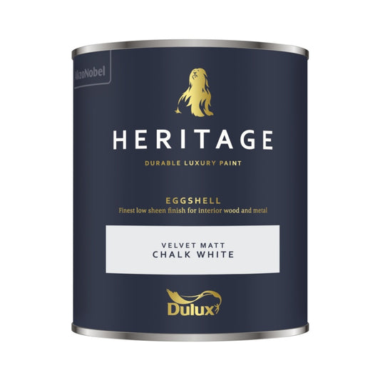 Dulux Heritage Eggshell 750ml Chalk White