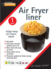 Planit Air Fryer Liner Non Stick Reusable Natural Sheet Fits Up To 5L Basket