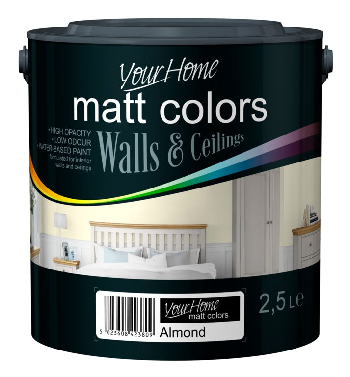 Your Home Matt Emulsion 2.5L Almond