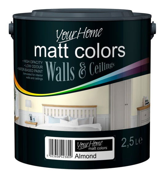 Your Home Matt Emulsion 2.5L Almond