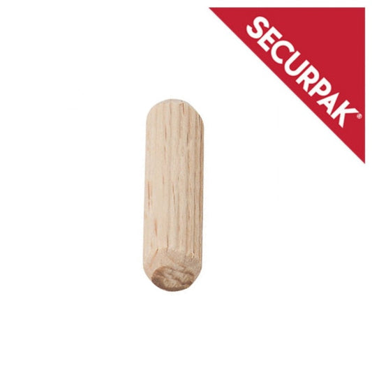 Securpak Wooden Dowels M6 x 30mm Pack 20