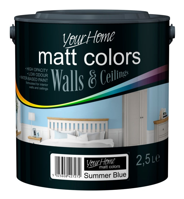Your Home Matt Emulsion 2.5L Summer Blue