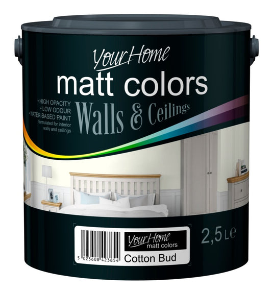 Your Home Matt Emulsion 2.5L Cotton Bud