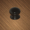 Securit Ceramic Cupboard Knob Black 35mm