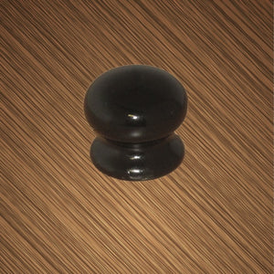 Securit Ceramic Cupboard Knob Black 35mm