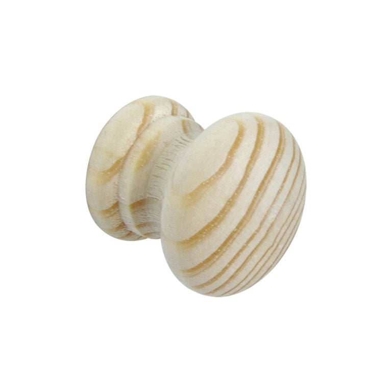 Securit Pine Knobs with Metal Inserts (2) 30mm