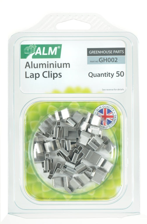 ALM Aluminium Lap Clips Pack of 50