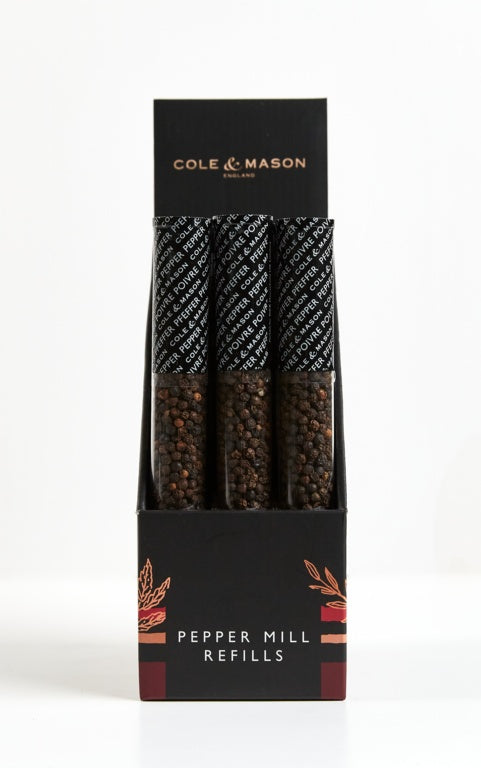 3X Cole & Mason Pepper Refill Tube