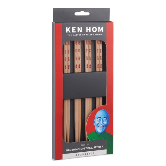 Ken Hom Bamboo Chop Sticks Set 4