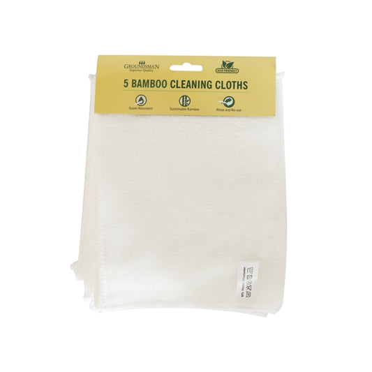 Groundsman Bamboo Cleaning Cloths 23 x 18cm Pack 5