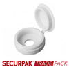 Securpak Fold Over Screw Caps 10g White Pack 25