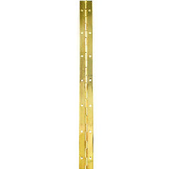 Securit Piano Hinge Brass Plated Priced Per Length 6' x 1 1/4"