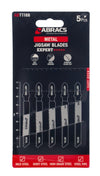 Abracs Jigsaw Blade For Metal Pack 5 77mm