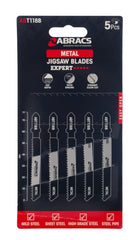 Abracs Jigsaw Blade For Metal Pack 5 77mm
