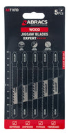 Abracs Jigsaw Blade For Wood Pack 5 100mm