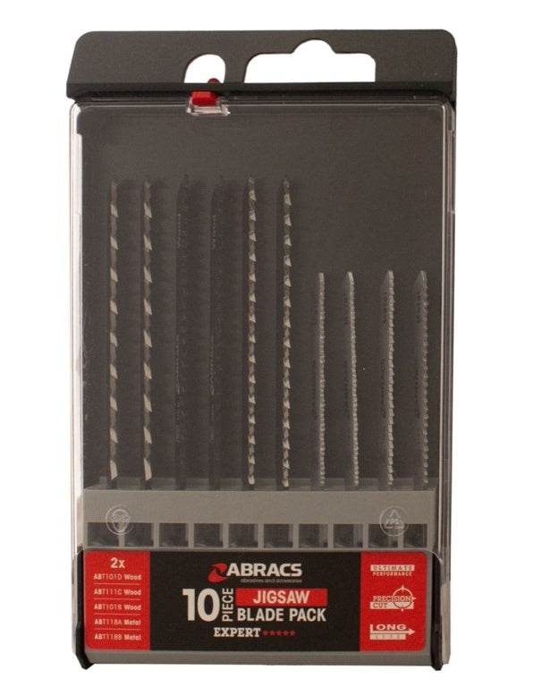 Abracs Jigsaw Blade For Wood & Metal Assorted Pack 10