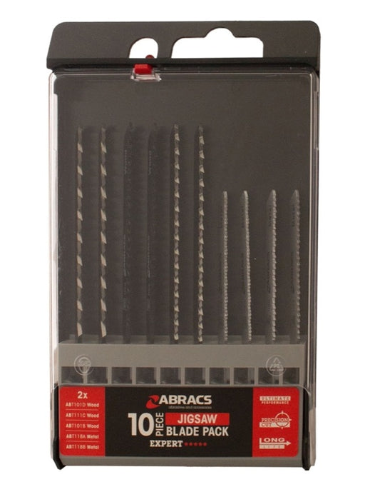 Abracs Jigsaw Blade For Wood & Metal Assorted Pack 10