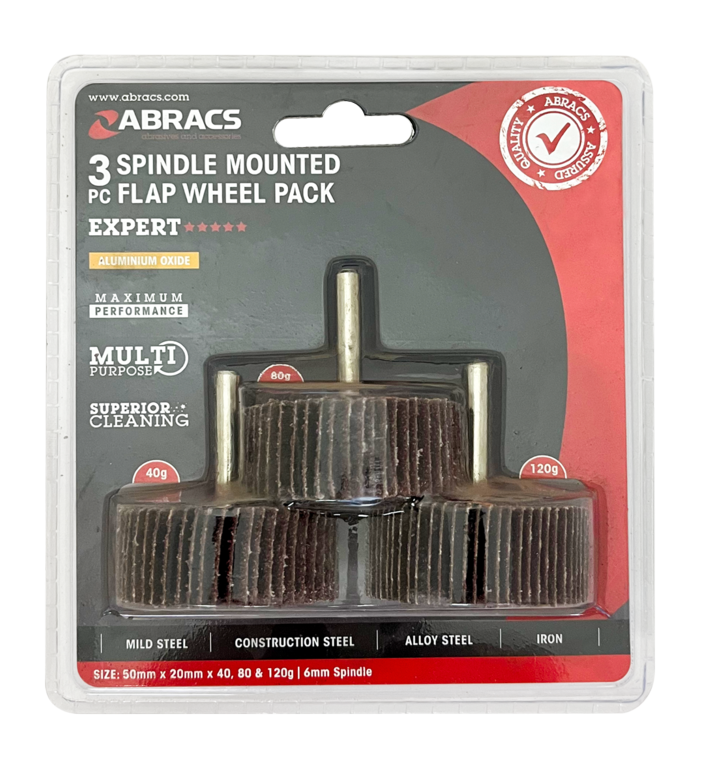 Abracs Flap Wheel 50mm Pack 3