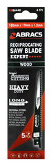 Abracs Reciprocating Saw Blade for Wood 15 x 19 x 1.2mm Pack 5