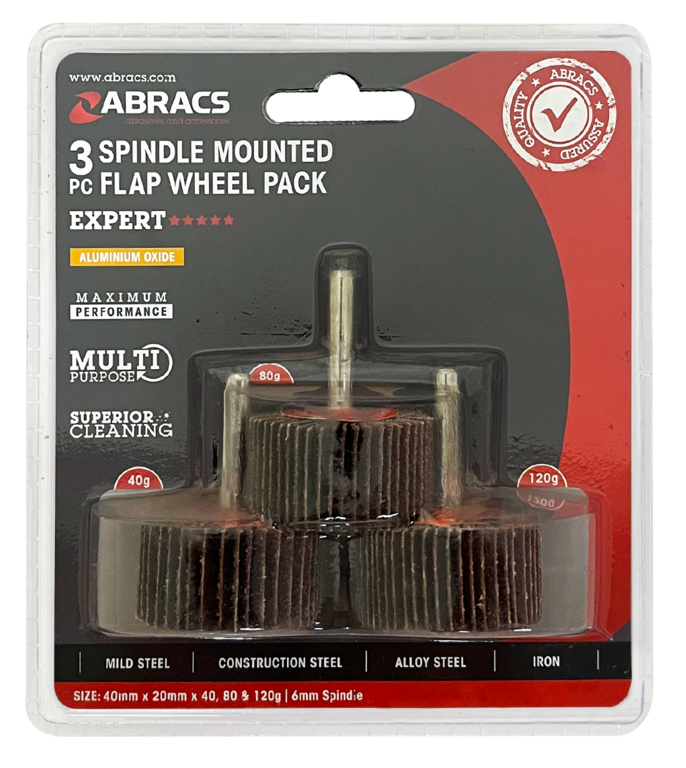 Abracs Flap Wheel 40mm Pack 3