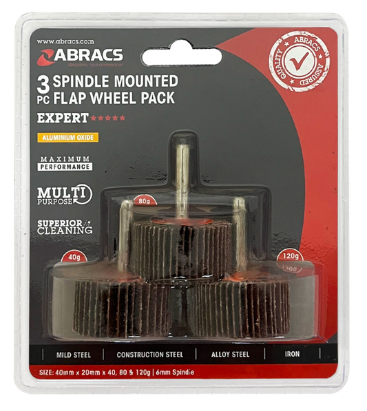 Abracs Flap Wheel 40mm Pack 3