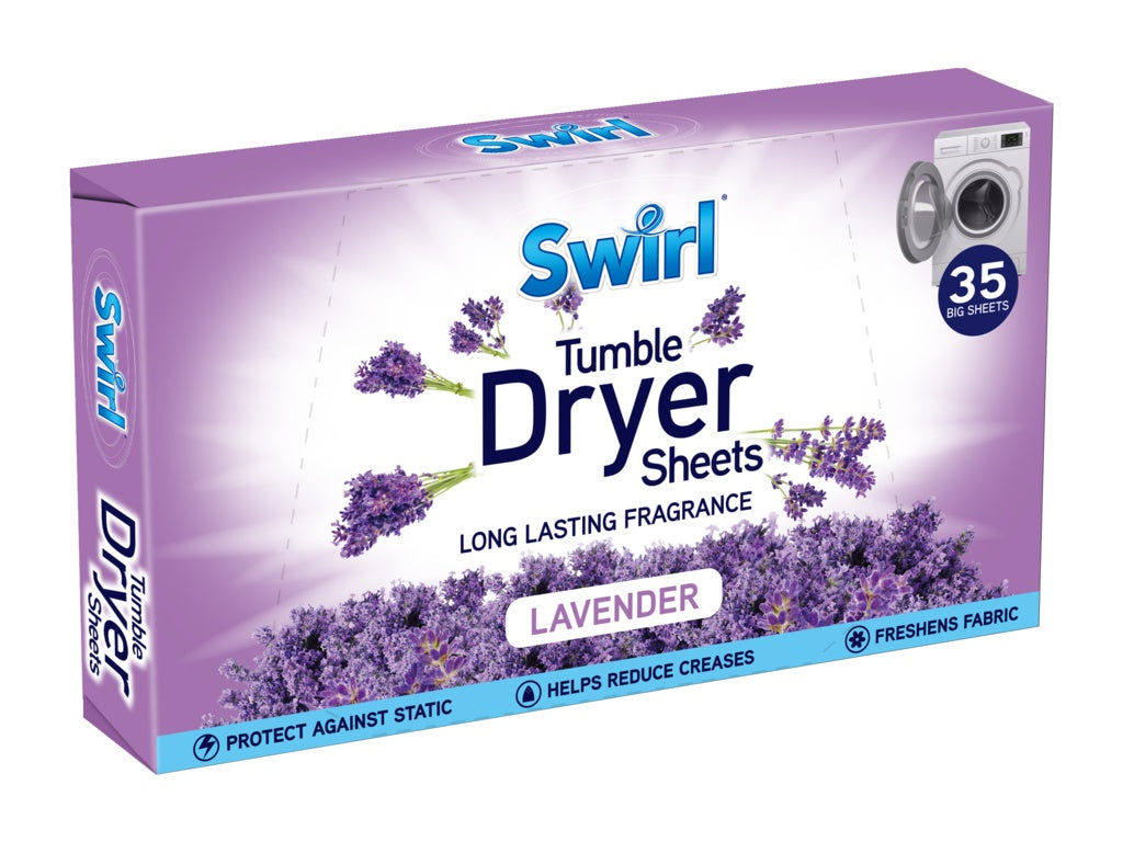 Swirl Tumble Dryer Sheets Lavender / 35 Pack
